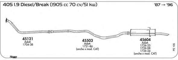 SIGAM PE105 Exhaust System